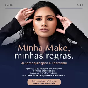 Imagem de capa para o Curso online Minha make, minhas regras.