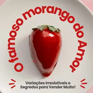 Imagem de capa para o Ebook O famoso morango do amor - variações irresistíveis e segredos para vender muito!