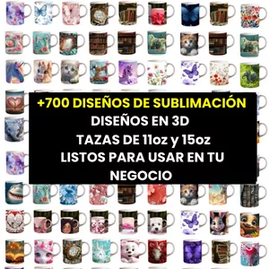Imagen de portada para Curso online +700 Diseños de Sublimación para Tazas 3D