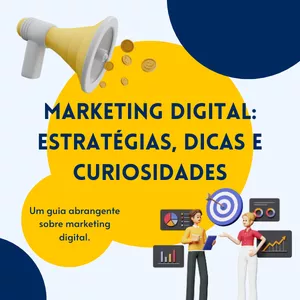 Imagem de capa para o Ebook Marketing Digital: Estratégias, Dicas e Curiosidades