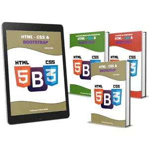 Imagem de capa para o Ebook EBOOK - HTML, CSS e BOOTSTRAP direto ao ponto
