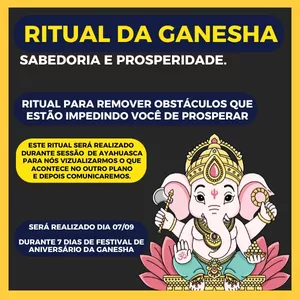 Imagem de capa para o Curso online [Grátis] - Ritual da Ganesha - O PODER DOS RITUAIS, MAGIAS e GANESHA