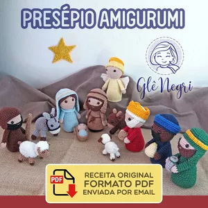 Imagem de capa para o Ebook Apostila Passo a Passo - Presépio completo - Padrão Glê Negri
