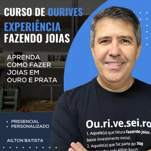 Imagem de capa para o Curso online Curso de Ourives Experiência Fazendo Joias