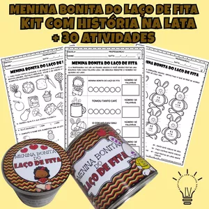 Imagem de capa para o Ebook MENINA BONITA DO LAÇO DE FITA - História na lata e Sequência didática para EI, 1º e 2º anos