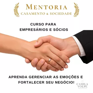 Imagem de capa para o Curso online MENTORIA CASAMENTO &amp; SOCIEDADE -  Aprenda a gerenciar as emoções para fortalecer o seu negócio!