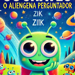 Imagem de capa para o Ebook Filosofia Divertida Para Crianças –Sócrates: O Alienígena Perguntador -Coleção Pequenos Pensadores