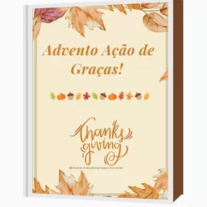 Imagem de capa para o Ebook Advento Ação de Graças - Thanksgiving!