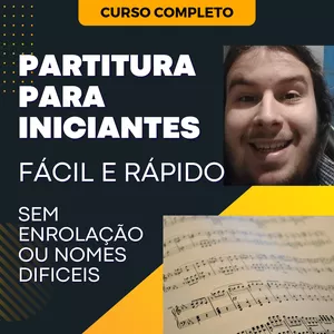 Imagem de capa para o Curso online Partitura para leigos ou iniciantes  