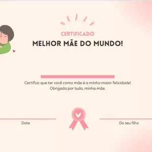 Imagem de capa para o Ebook Certificado Dia das Mães
