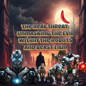Cover image for Ebook The Real Threat: Unmasking the evil within the Robots and beast film