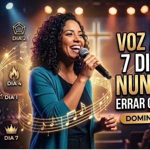 Imagem do curso Voz Afinada: 7 dias para nunca mais errar o tom no altar.