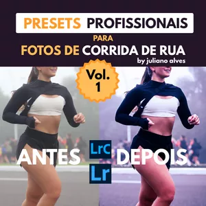 Imagem de capa para o Ebook Presets Profissionais para Fotos de Corrida de Rua Vol. 1 - by Juliano Alves