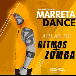 Imagem de capa para o Curso online Marreta Dance - Aulas de Ritmos e Zumba - Perca Peso Sorrindo e Dançando