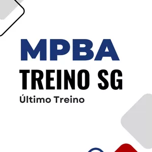 Imagem de capa para o Ebook ÚLTIMO TREINO SG | MPBA