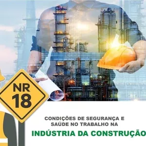 Imagem de capa para o Curso online NR 18 - SLIDES PRONTOS E CONFIGURADOS PARA INSTRUTORES DA ÁREA DE SEGURANÇA DO TRABALHO
