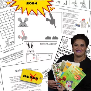 Imagem de capa para o Ebook  50 Atividades Páscoa 1º ao 5º ano