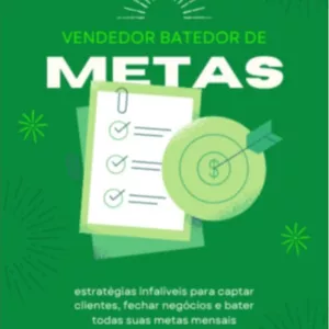 Imagem de capa para o Ebook VENDEDOR BATEDOR DE METAS !