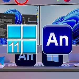 Imagem de capa para o Curso online Windows 11 + Adobe Animate