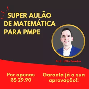 Imagem de capa para o Curso online Super aulão de Matemática para PMPE
