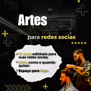 Imagem de capa para o Curso online Canva para Barbearia
