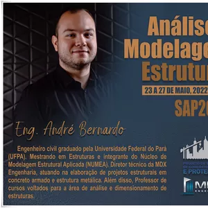 Imagem de capa para o Curso online MODELAGEM E ANÁLISE DE ESTRUTURAS ESPECIAIS – SOFTWARE SAP2000