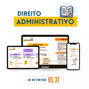 Imagem de capa para o Ebook Mapas Mentais de Direito Administrativo para concursos públicos