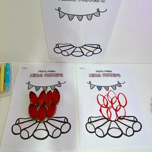 Imagem de capa para o Ebook ATIVIDADE DE ARTES - FOGUEIRA