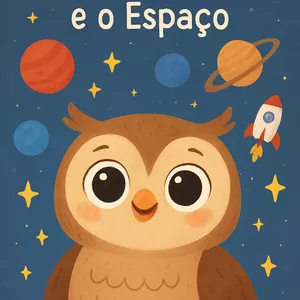Imagem de capa para o Ebook A Coruja Curiosa e o Espaço