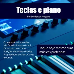 Imagem de capa para o Ebook Teclas e Piano 