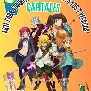 Imagen de portada para Ebook Colorea a los 7 Pecados Capitales – digital book de Arte Anime