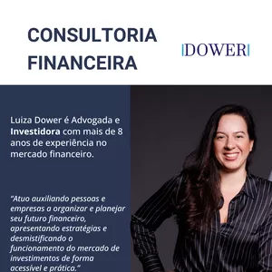 Imagem de capa para o Serviço online Consultoria Financeira com Luiza Dower
