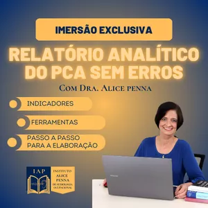 Imagem de capa para o Curso online Imersão em Relatório Analítico do PCA