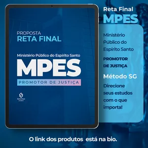 Imagem do curso Reta Final Método SG | MPES 2025