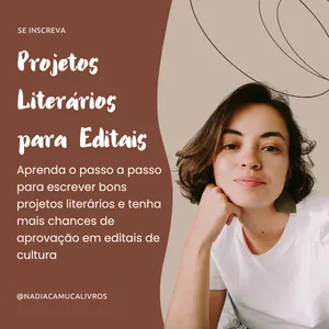 Imagem de capa para o Curso online Projetos Literários para Editais Culturais