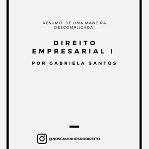 Imagem de capa para o Ebook Direito Empresarial I de um jeito descomplicado