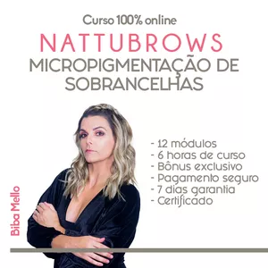 Imagem de capa para o Curso online NATTUBROWS - CURSO DE MICROPIGMENTAÇÃO DE SOBRANCELHAS