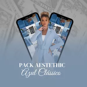 Imagem de capa para o Ebook Pack Aesthetic Azul Clássico 