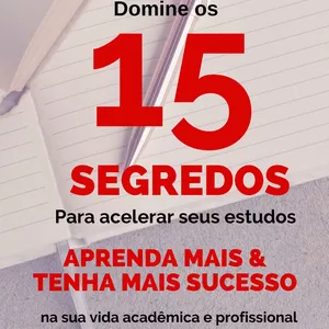 Imagem de capa para o Ebook Estude com Eficiência: Domine os 15 Segredos para Acelerar o seus Estudos