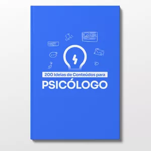 Imagem de capa para o Ebook Guia com 200 Ideias de Conteúdos para Psicólogo