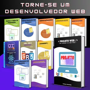 Imagem de capa para o Ebook Desenvolvedor WEB Junior v2 - EBOOKS + CADERNOS DE EXERCÍCIOS