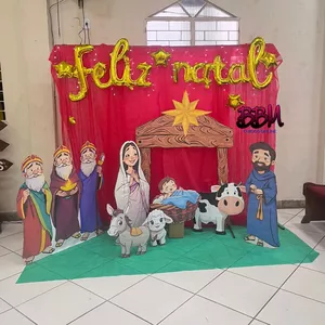 Imagem de capa para o Ebook CENÁRIO PRESÉPIO COMPLETO PARA IMPRIMIR E MONTAR ✨ +PAINEL BÔNUS