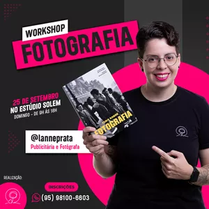Imagem de capa para o Evento presencial Workshop de Fotografia Básica