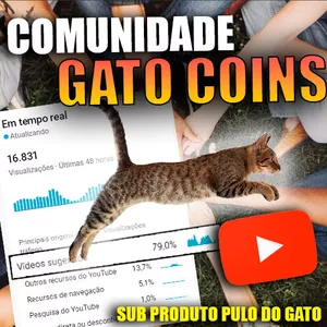 Imagem principal do produto Comunidade Gato Coins! Crescimento no youtube