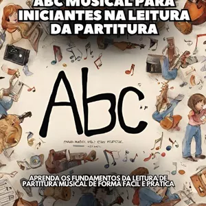 Imagem de capa para o Ebook ABC Musical para Iniciantes na Leitura da Partitura