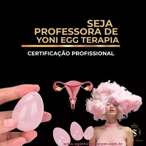 Imagem de capa para o Curso online Curso Torne-se Professora de Yoni Egg Terapia: Pompoarismo Quântico Vibracional com Yoni Eggs. Módulo Iniciante 1. Profissionalizante com certificado