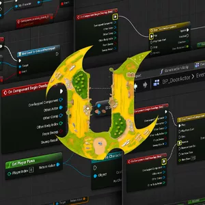 Imagem de capa para o Curso online Unreal Engine 5 - Blueprints, Level Design, Animações e Muito mais!