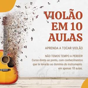 Imagem de capa para o Curso online Violão em 10 aulas