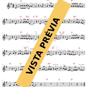 Imagem de capa para o Ebook 🎼 Debaixo dos caracóis dos seus cabelos - 244 - Tutorial Partitura e Teclado Fácil