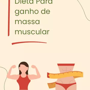 Imagem de capa para o Ebook Dieta para ganho de massa muscular 